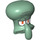 LEGO Sand Green Squidward Head (12231 / 64888)