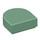 LEGO Sandgrün Fliese 1 x 1 Hälfte Oval (24246 / 35399)