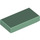 LEGO Sand Green Tile 1 x 2 with Groove (3069 / 30070)