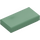 LEGO Sand Green Tile 1 x 2 with Groove (3069 / 30070)