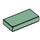 LEGO Sand Green Tile 1 x 2 with Groove (3069 / 30070)