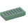LEGO Sand Green Tile 1 x 2 with Vents with Groove (3069 / 94773)