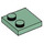 LEGO Sandgrün Fliese 2 x 2 mit Bolzen auf Kante (33909)