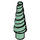 LEGO Sand Green Unicorn Horn with Spiral (34078 / 89522)