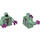 LEGO Sand Green Vision Minifig Torso (973 / 76382)