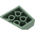 LEGO Sand Green Wedge 3 x 3 Left (42862)