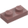 LEGO Sand Red Plate 1 x 2 (3023 / 28653)