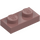 LEGO Sand Red Plate 1 x 2 (3023 / 28653)