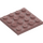 LEGO Sand Red Plate 4 x 4 (3031)