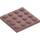 LEGO Sand Red Plate 4 x 4 (3031)