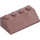 LEGO Sand Red Slope 2 x 4 (45°) with Rough Surface (3037)