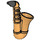 LEGO Saxophone met Zwart Reed (13808 / 14289)