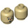 LEGO Scarecrow Minifigure Head (Recessed Solid Stud) (3626 / 49379)