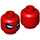 LEGO Scarlet Spider Minifigure Head (Recessed Solid Stud) (3626 / 35963)