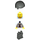 LEGO Scientist with Light Gray Jacket and Striped Tie Minifigure