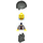 LEGO Scientist met Licht Grijs Jasje en Striped Tie Minifiguur