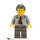 LEGO Scientist s Světlo Šedá Bunda a Striped Tie Minifigurka