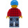 LEGO Scooter Rider met Rood Plaid Shirt Minifiguur