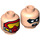 LEGO Scuba Robin Minifigure Head (Recessed Solid Stud) (3626 / 20194)