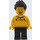 LEGO Seller med Sort Spiked Hår Minifigur