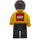 LEGO Seller med Dark Brun Hår Minifigur