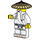 LEGO Sensei Wu with White Outfit with Printed Feet Minifigure