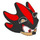 LEGO Shadow the Hedgehog Head with Open Mouth (109387)