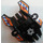 LEGO Shell 5 x 7 x 2 met As met Rotor en Blauw en Wit Danger Strepen, 2 Rotor to Pin Sticker (87820)