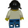 LEGO Shell Female Worker with trapezoid torso sticker Minifigure