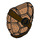LEGO Shell mit Cored Out Knob 2014 mit Brown Markings (16643 / 18122)