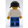 LEGO Shell Worker med Svart Hår och Kort Pigtails Minifigur