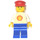 LEGO Shell Worker with trapezoid torso sticker Minifigure