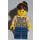 LEGO Sheriff with Dark Brown Hair with Ponytail  Minifigure