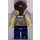 LEGO Sheriff with Dark Brown Hair with Ponytail  Minifigure