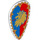 LEGO Shield - Long with Red / Blue and Lion (2586 / 109194)