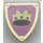 LEGO Shield - Triangular with Yellow Crown on Purple (3846 / 77177)