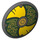 LEGO Shield with Curved Face with Yellow and Green (75902 / 104738)