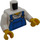 LEGO Shirt with Blue Overalls Bib Torso (973 / 76382)
