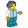 LEGO Shop Worker with Striped Shirt Minifigure