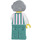 LEGO Shop Worker with Striped Shirt Minifigure