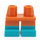 LEGO Kurz Beine mit Turquoise Feet (37679 / 41879)
