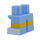 LEGO Kort Poten met Geel stripe en Wit shoes (38653 / 41879)