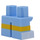 LEGO Kurz Beine mit Gelb stripe und Weiß shoes (38653 / 41879)