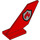 LEGO Pendeln Schwanz 2 x 6 x 4 mit Feuer Badge Logo (6239 / 93574)