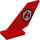 LEGO Pendeln Schwanz 2 x 6 x 4 mit Feuer Badge Logo (6239 / 93574)