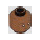 LEGO Sienna Brown Padma Patil Head (Recessed Solid Stud) (3274 / 108564)