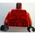 LEGO Sith Trooper med Rød Rustning Minifig Torso (973 / 76382)