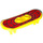 LEGO Skateboard met Vier Wiel Clips met Spin Web Sticker (42511)