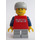 LEGO Skateboarder mit Grau Helm und Gravity Games Logo Minifigur