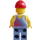 LEGO Skater im Tanktop mit Rot Kappe Minifigur